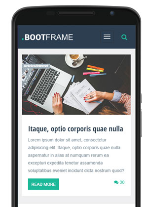 BootFrame on mobile devices